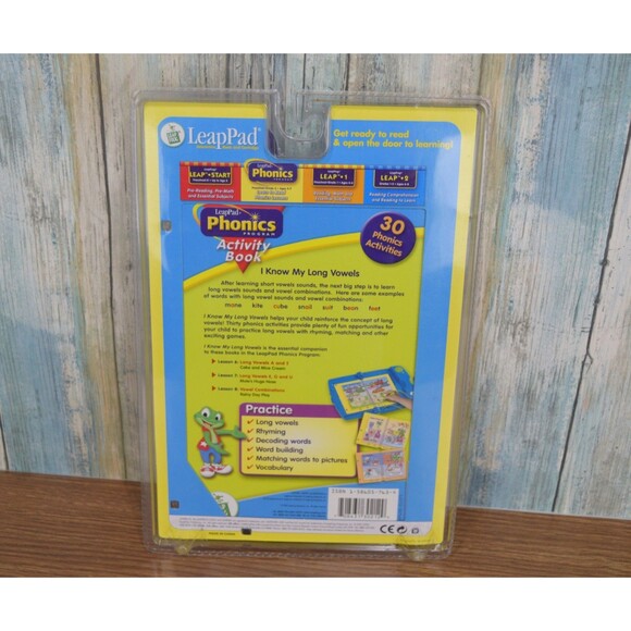 LeapFrog LeapPad Phonics Program I Know My Long Vowels Book Cartridge NEW Sealed - Picture 3 of 3